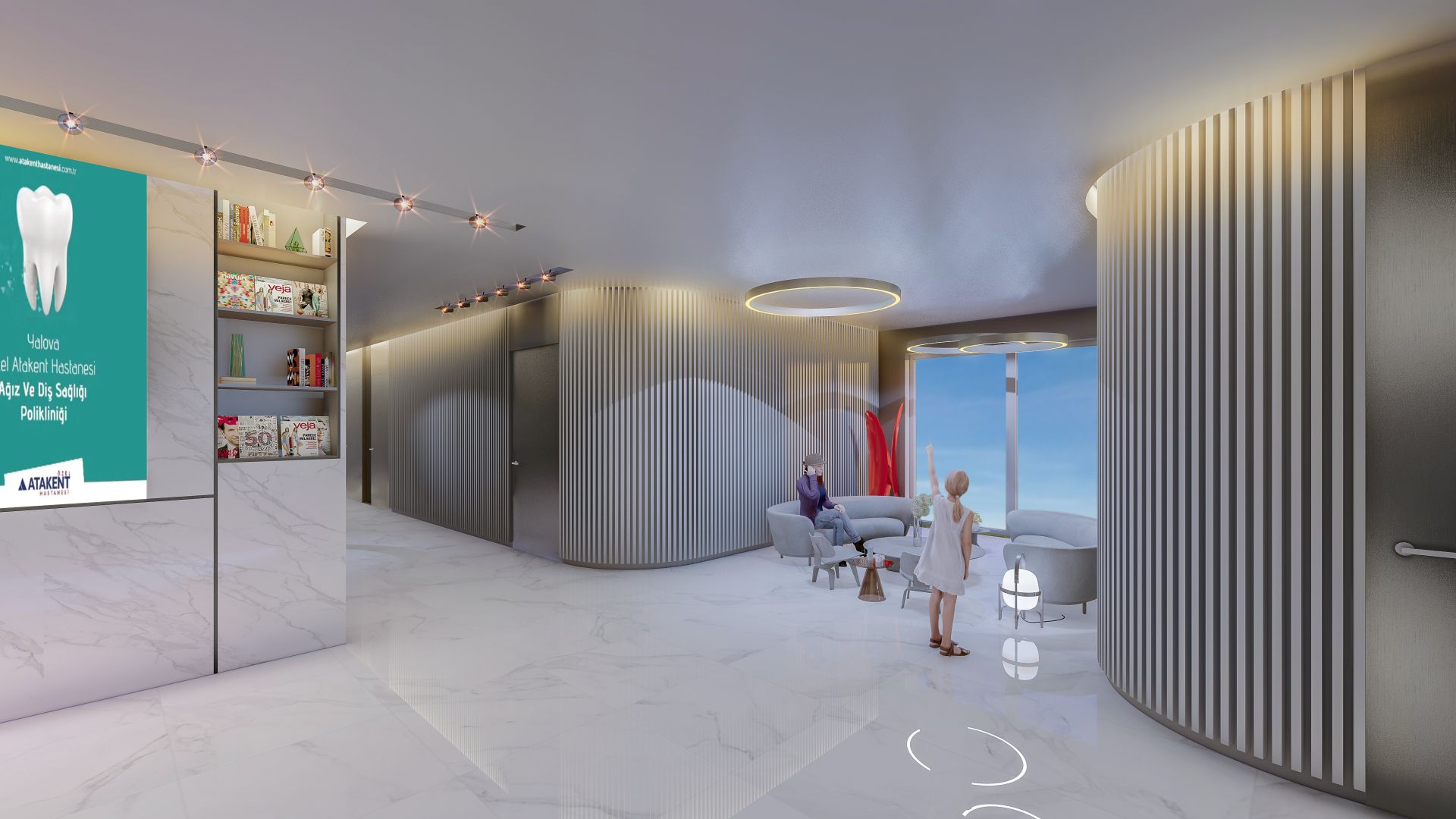 ATAKENT HASTANESİ DİŞ POLİKLİNİĞİ İÇ MEKAN TASARIMI