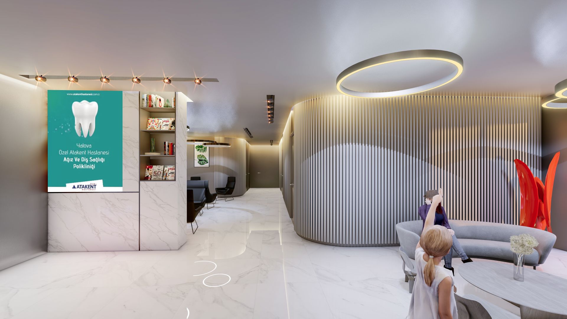 ATAKENT HASTANESİ DİŞ POLİKLİNİĞİ İÇ MEKAN TASARIMI